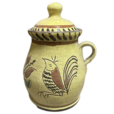 Floral Jug with Thrown Lid (MTO) $135