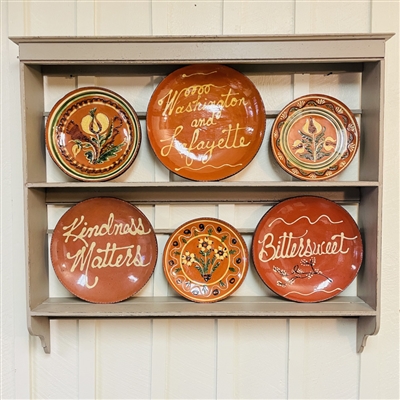 Redware Plate Shelf $415