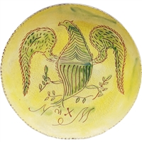 Sgraffito Eagle Plate (MTO) $135