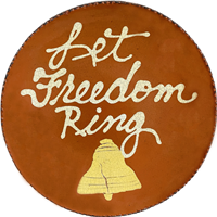 Quilled Let Freedom Ring Plate (MTO) $95