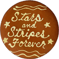 Quilled Stars and Stripes Plate (MTO) $75
