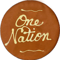 Quilled One Nation Plate (MTO) $75