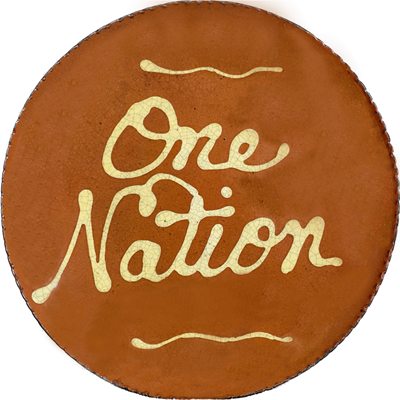Quilled One Nation Plate (MTO) $75