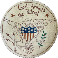 God Armeth the Patriot Plate (MTO) $105