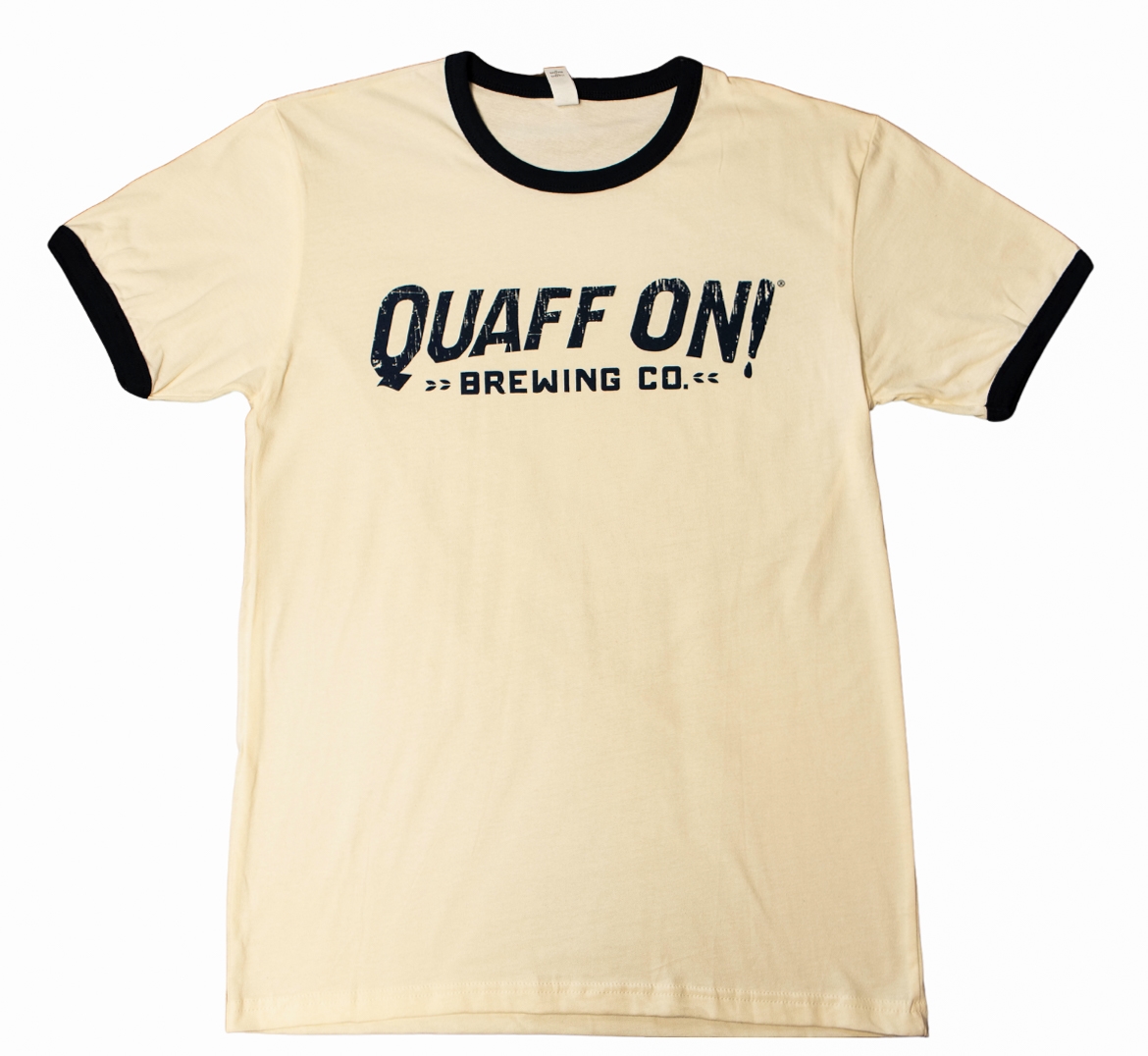 Quaff ON! vintage baseball tee