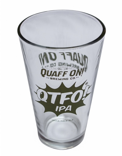 QTFO pint glass