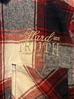 Hard Truth Embroidered Flannel Crimson