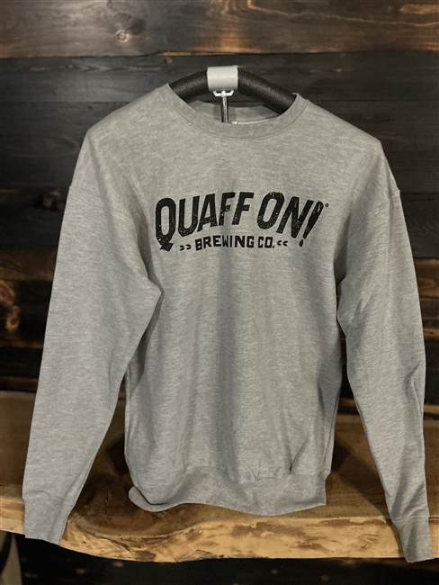 Quaff On Crew Sweatshirt Heathered Grey