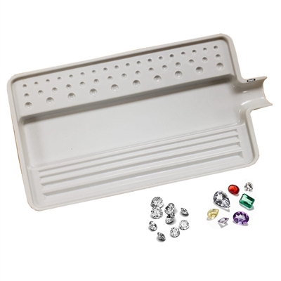 BANDEJA CLASIFICAR DIAMANTES</BR>BLANCO </BR>TAMAÃ‘O 6â€ X 4â€