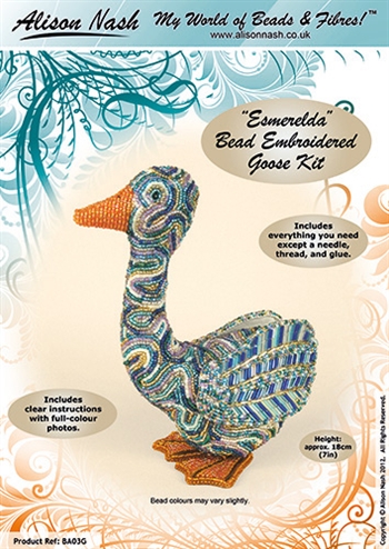 BEADING KITS > "Esmerelda" Bead Embroidered Goose