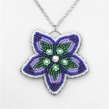 BEADING INSTRUCTIONS > Bead Embroidered Flower Pendant