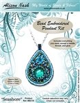 BEADING KITS > Beaded Pendant - Seashore - Turquoise