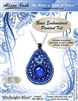 BEADING KITS > Bead Embroidered Pendant - Midnight Blue