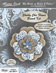 Bead Kit - Shabby Chic Flower Brooch - Blue