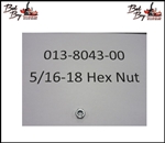 5/16-18 Hex Nuts Zinc - Bad Boy Part # 013-8043-00