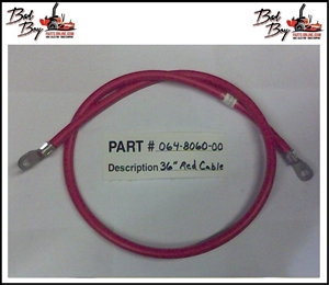 36 Red Battery Cable - Bad Boy Part #064-8060-00