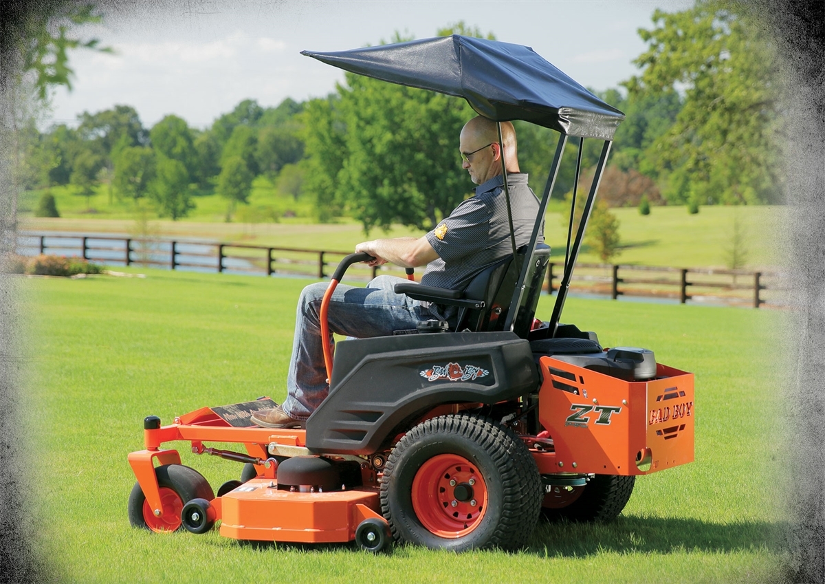 Riding mower sun online shade