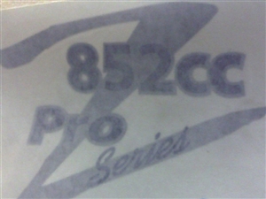 Z 852cc Pro Series Decal - Bad Boy Part # 091-0852-00