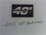 2013 cZT/ZT/MZ Deck Decal-48" - Bad Boy Part # 091-0903-00