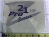 21hp Z-Pro Series Decal - Bad Boy Part # 091-1015-00