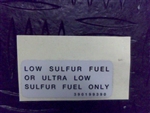 Low Sulfur Decal Tier 4 Diesel - Bad Boy Part # 091-2050-00