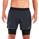 2XU Men's XVENT 2 in 1 5" Running Short