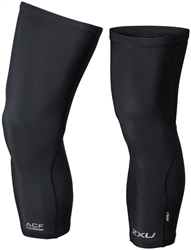 2XU Thermal Cycle Knee Warmers, Black, Pair, UC5432b
