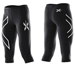 2XU Women's 3/4 Thermal Compression Tights, Black