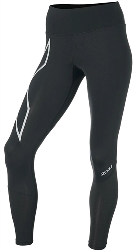2XU Women's Run Mid-Rise Dash Compression Tights, Large Only
