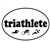 Oval Decal, Triathlete and Figures