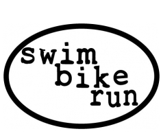 Oval Decal, Swim Bike Run
