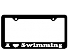 I Heart Swimming Licence Plate Frame