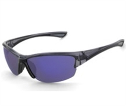 Chili's Plateau Sunglasses, Black/Blue Mirror