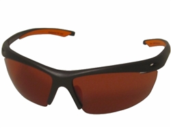 Chili's Wishbone Sunglasses, Black/Orange