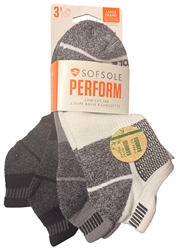 Sof Sole Perform Low Cut Socks, 3 Pack