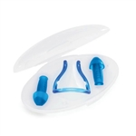 Speedo Ear Plug + Nose Clip Set, Blue
