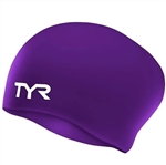 TYR Long Hair Wrinkle-Free Silicone Adult Swim Cap