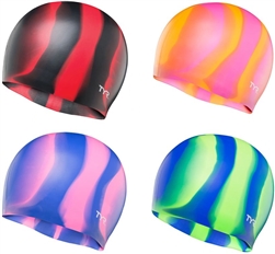 TYR Multi-Color Silicone Adult Swim Cap