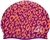 Water Gear Graphic Silicone Swim Cap, Leopard Print