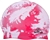 Water Gear Graphic Silicone Swim Cap, Pink Flower