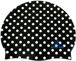 Water Gear Graphic Silicone Swim Cap, Polka Dot