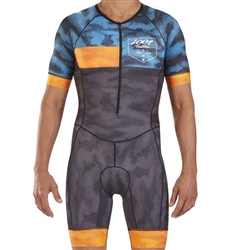 Zoot Men's LTD Tri Short Sleeve Racesuit, Camo