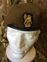 Staff Officers Beret Khaki Brigadier Colonel Beret + Badge
