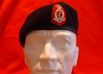 RAMC Beret & Beret Badge ( Royal Army Medical Corps Beret & RAMC Metal Cap Badge + Cherry Backing