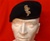 Officers REME Leather Banded Beret + Hand Embroiderd Beret Badge ER 11 ( REME Officers Silk Lined Beret )