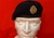 Officers Royal logistic Corps Beret + RLC Bullion Wire beret  Badge ( RLC Officers Leather Banded Silk Lined Military Beret )