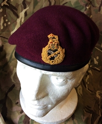 Staff Officers Beret  Maroon Airborne General LT General Major Beret + Badge