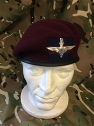 Household Division Airborne Maroon PARA Beret + Guards Flash + Airborne Badge