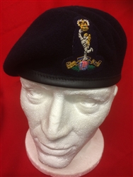 Officers Royal Signals Blue Beret + Embroidered Badge