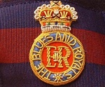 Officers Blues & Royals Wire Bullion Beret Badge ( RHG/D Officers Beret Badge )